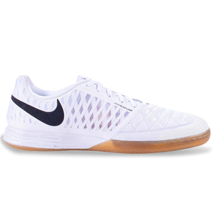 Nike Lunargato II Indoor Soccer Shoes (White/White-Gum Light Brown)