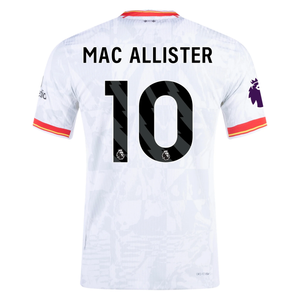 Nike Liverpool Authentic Alexis Mac Allister Third Jersey w/ EPL Patch 24/25 (White/Pure Platinum)