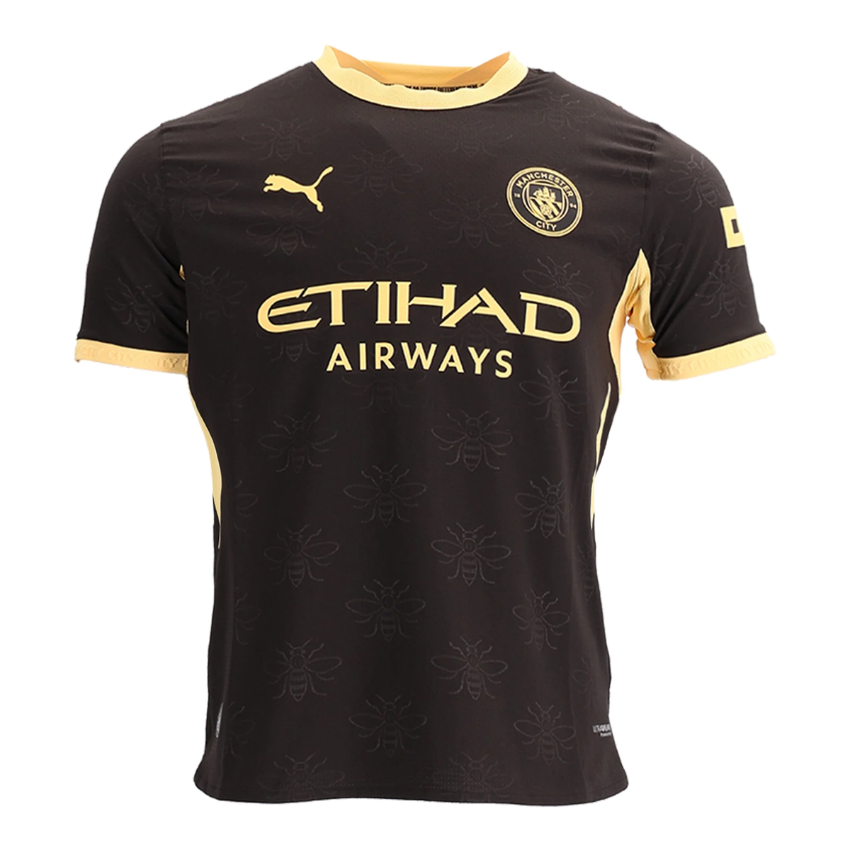 Puma Mens Manchester City Authentic Away Jersey 26/27 (Black/Yellow)
