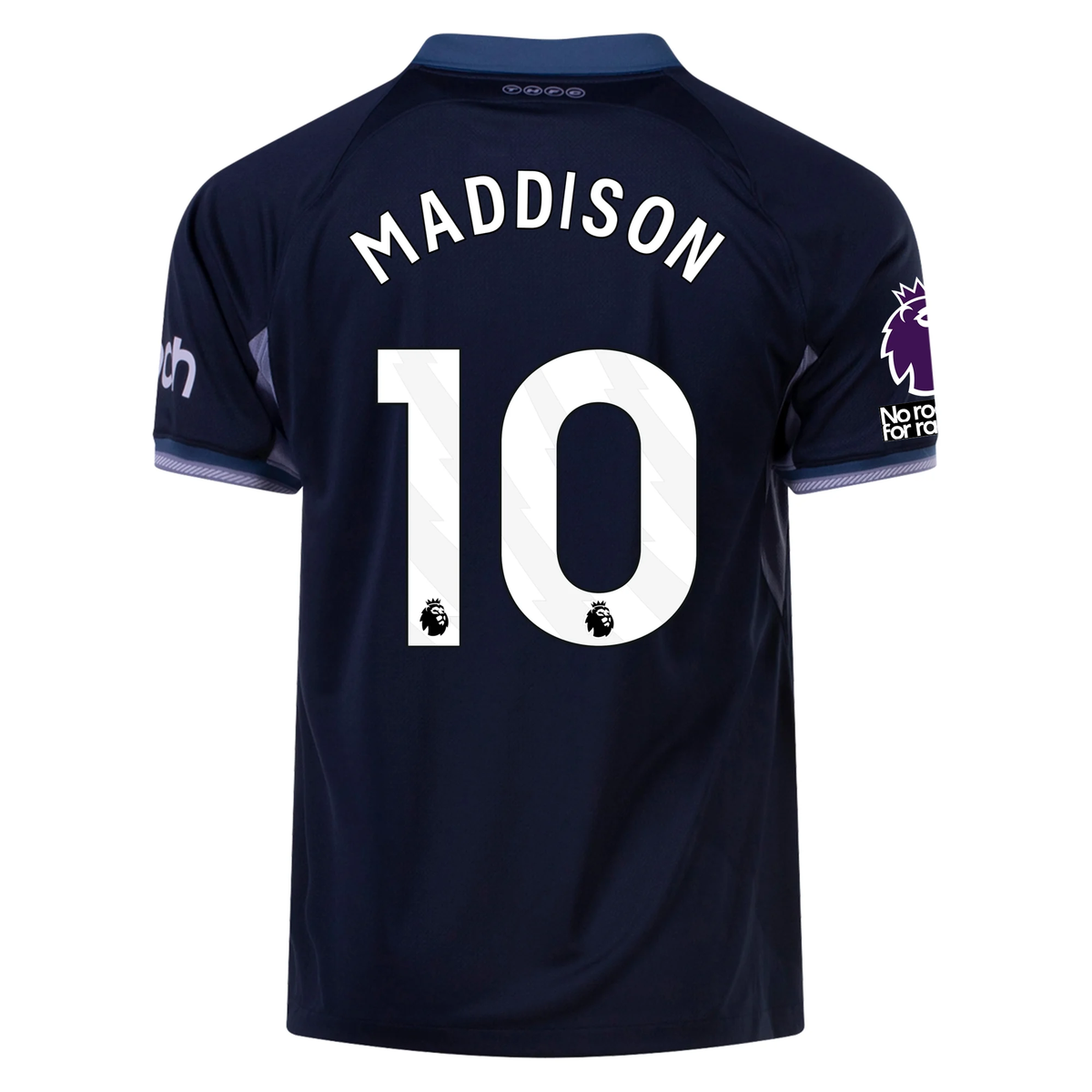 Nike Tottenham James Maddison Away Jersey w/ EPL + No Room For Racism ...