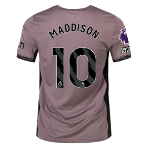 Nike Tottenham James Maddison Third Jersey w/ EPL + No Room For Racism Patches 23/24 (Taupe Haze/Diffused Taupe)