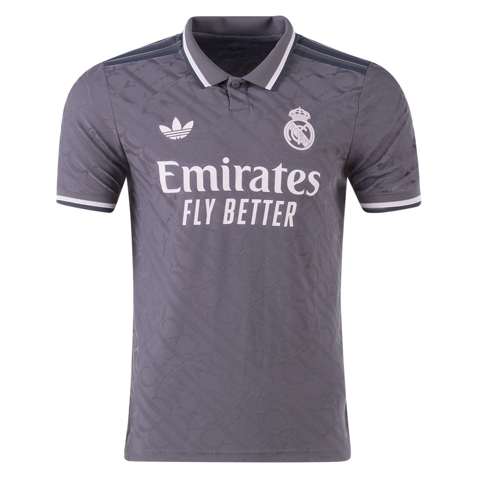 adidas Men's Real Madrid Authentic Third Jersey 24/25 (Charcoal)