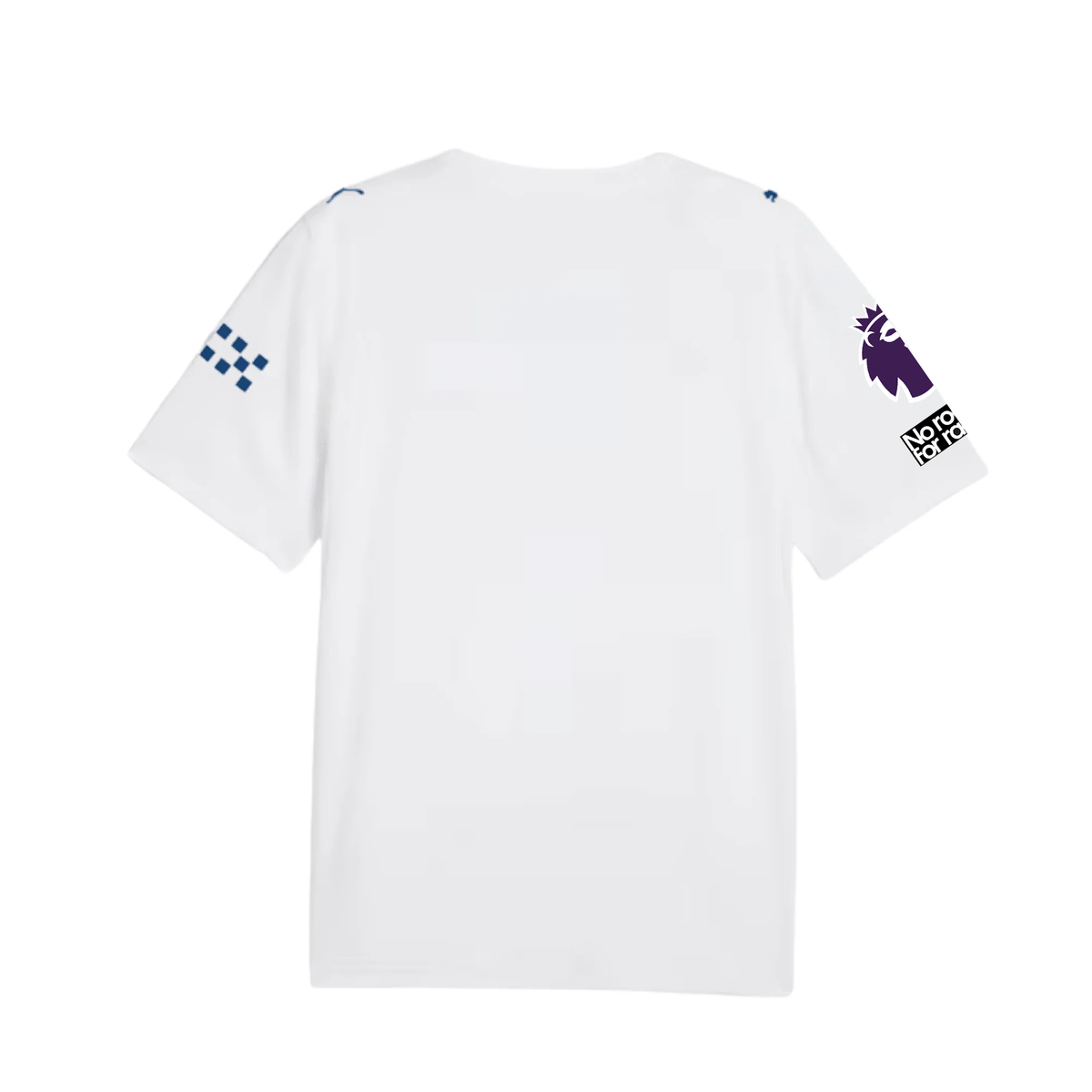 Puma Mens Manchester City Third Jersey w/ EPL + No Room Racism Patches 26/27 (White)