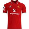 adidas Manchester United Authentic Home Jersey w/ Champions League Patches 26/27 (Red)
