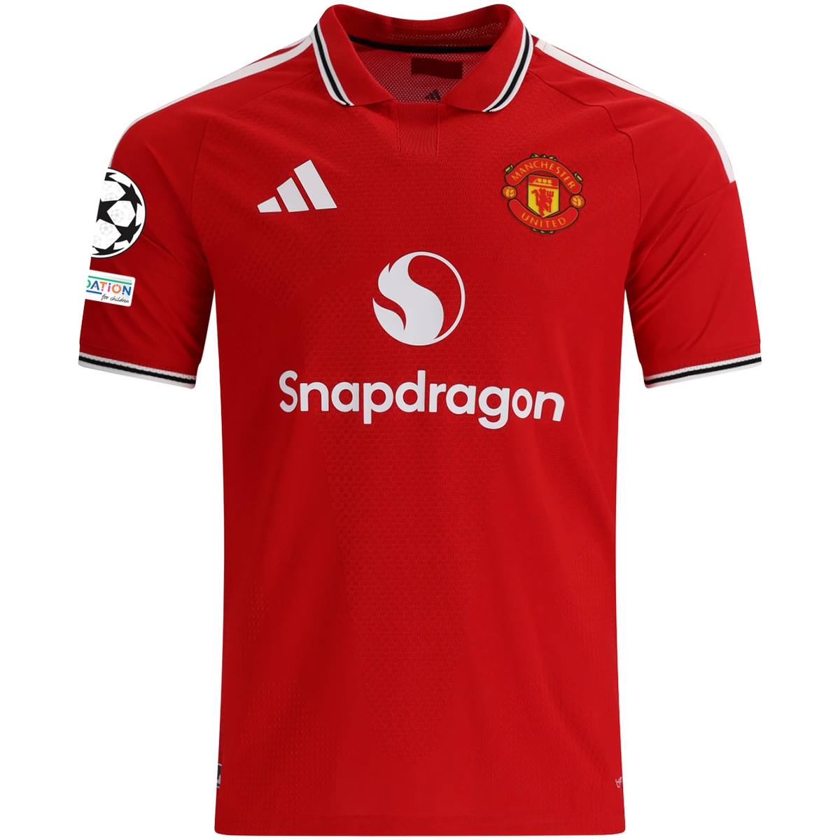 adidas Manchester United Authentic Home Jersey w/ Champions League Patches 26/27 (Red)