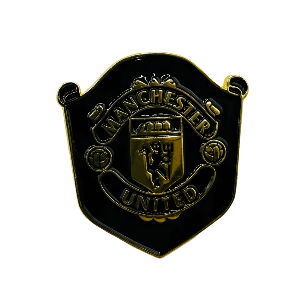 Manchester United Black Gold Enamel Pin | SoccerWearhouse