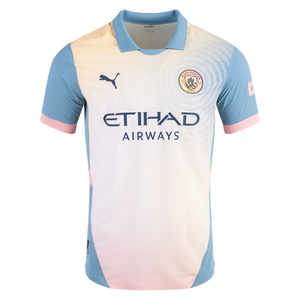 Puma Manchester City Authentic Fourth Jersey 24/25 (Rosebay/Bold Blue)