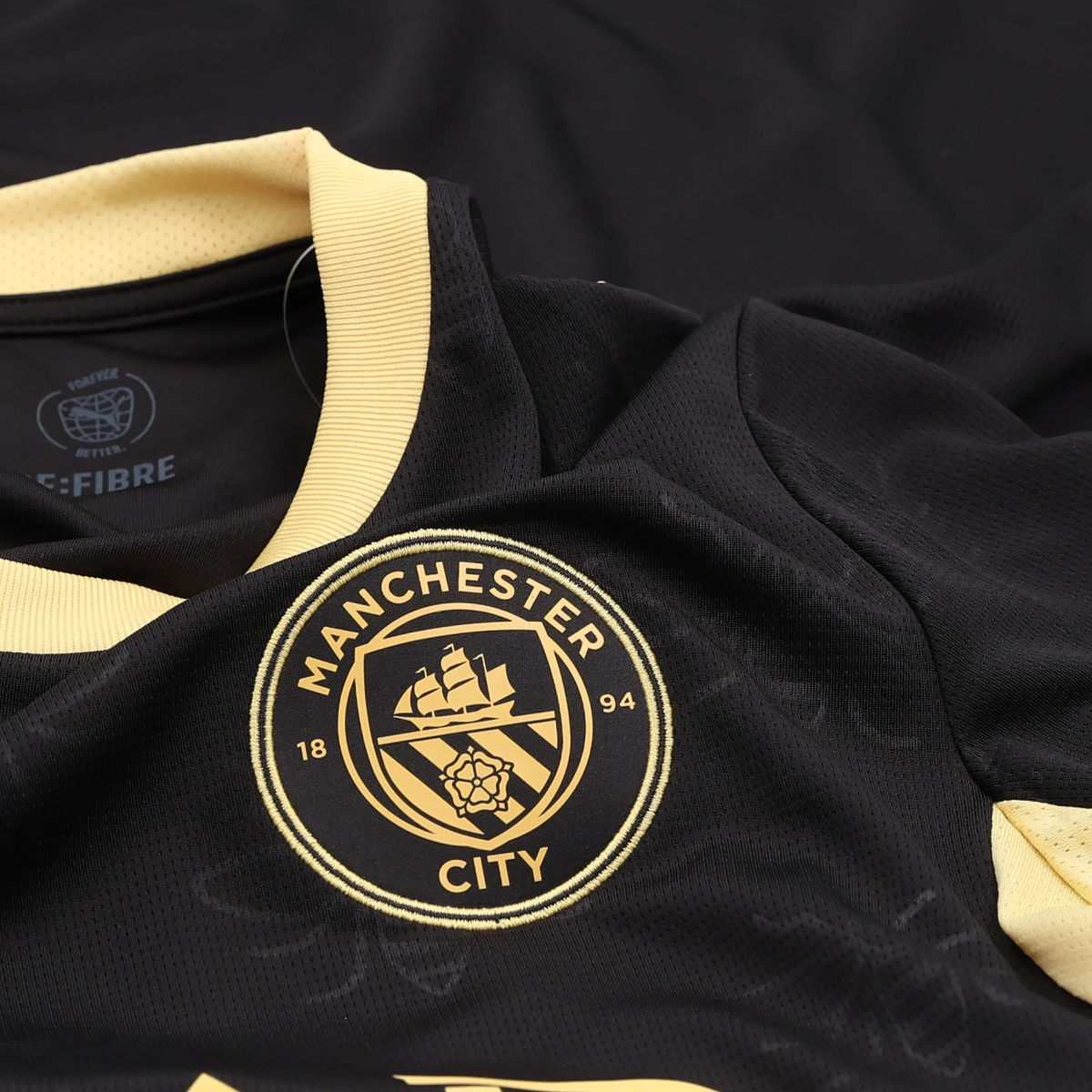 Puma Mens Manchester City Away Jersey 26/27 (Black/Yellow)