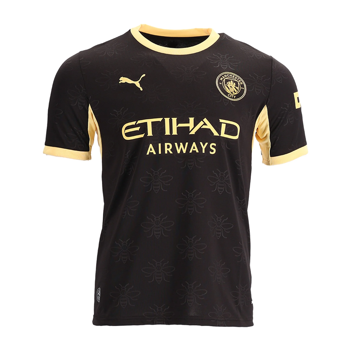 Puma Mens Manchester City Away Jersey 26/27 (Black/Yellow)