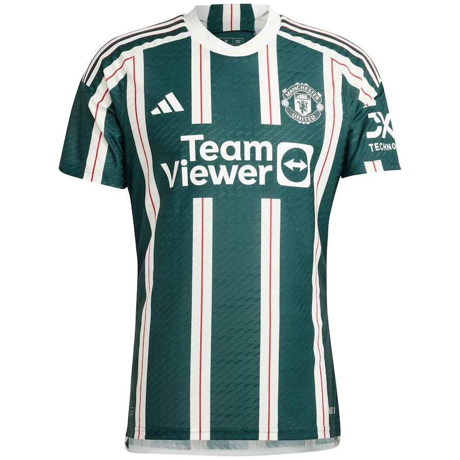 Adidas Manchester United Away Authentic Jersey 23 Green Night / S