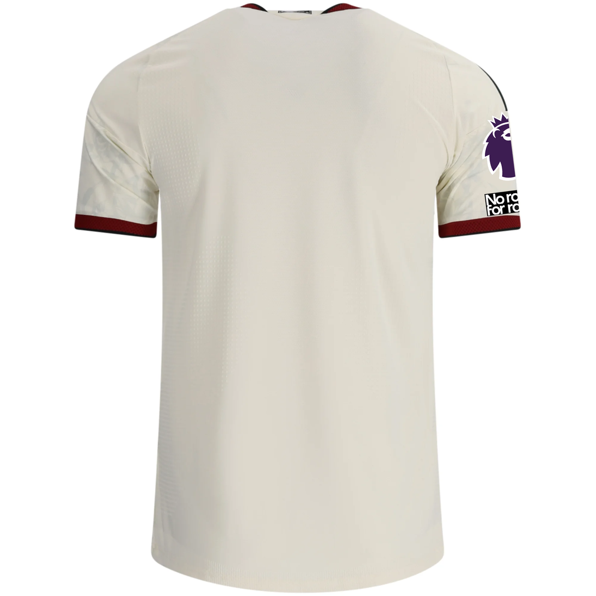 adidas Mens Manchester United Authentic Third Jersey w/ EPL + No Room For Racism Patches 26/27 (Ivory)