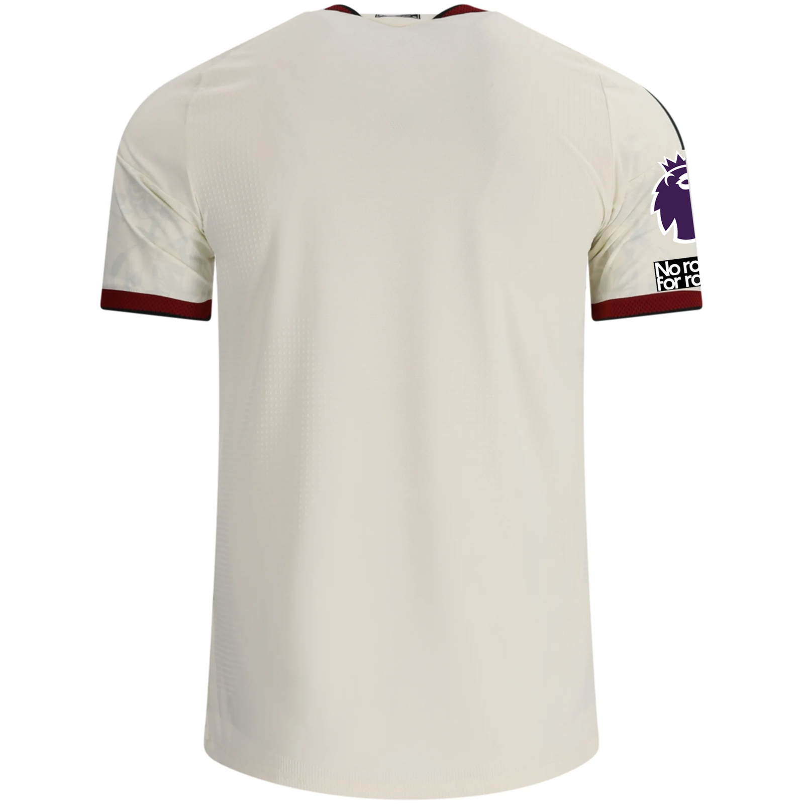 adidas Mens Manchester United Authentic Third Jersey w/ EPL + No Room For Racism Patches 26/27 (Ivory)