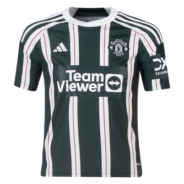 adidas Youth Manchester United Harry Maguire Away Jersey 23/24 (Green ...