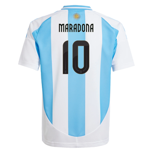 adidas Youth Argentina Diego Maradona Home Jersey 24/25 (White/Blue Burst)