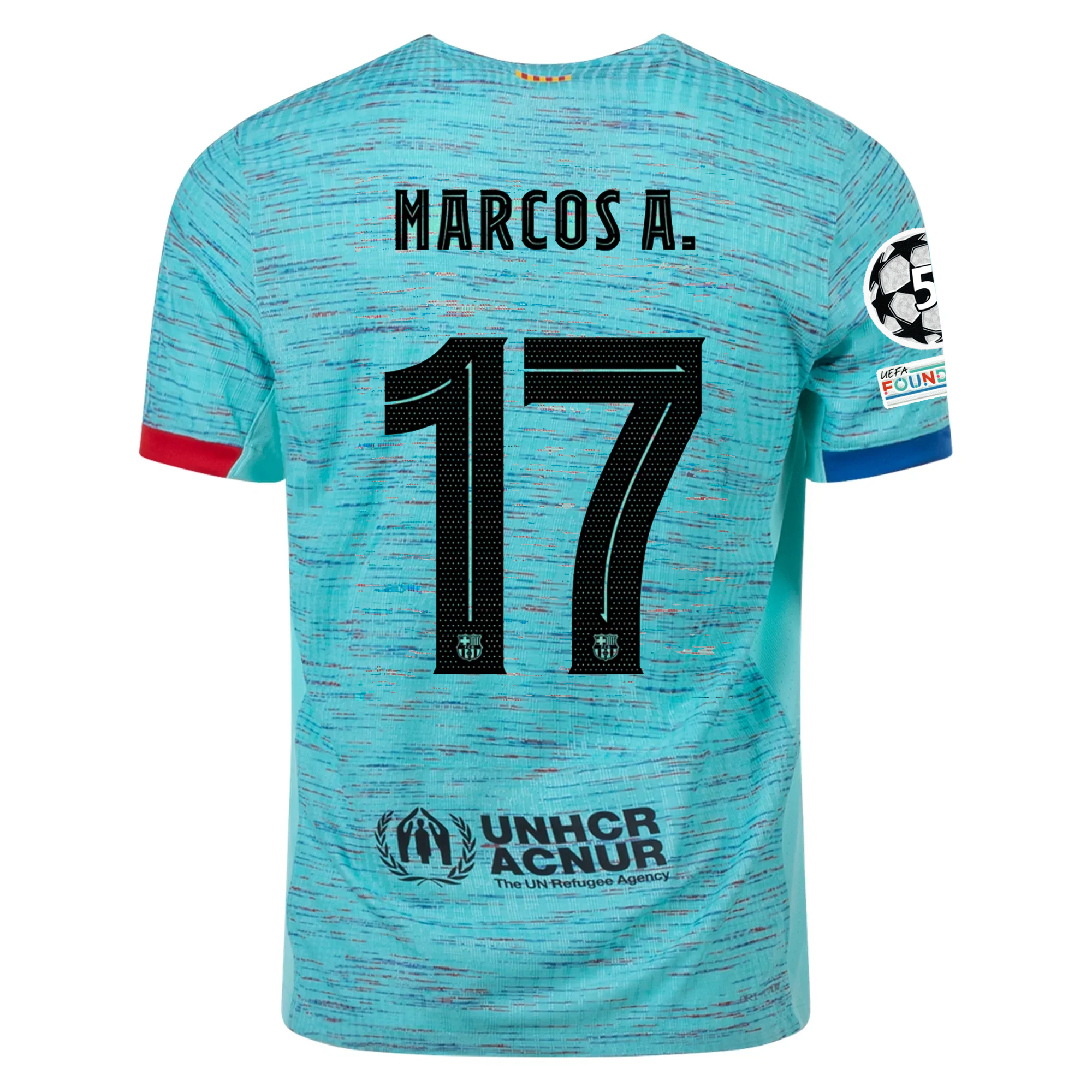 Nike Barcelona Authentic Marcos Alonso Match Vaporknit Third