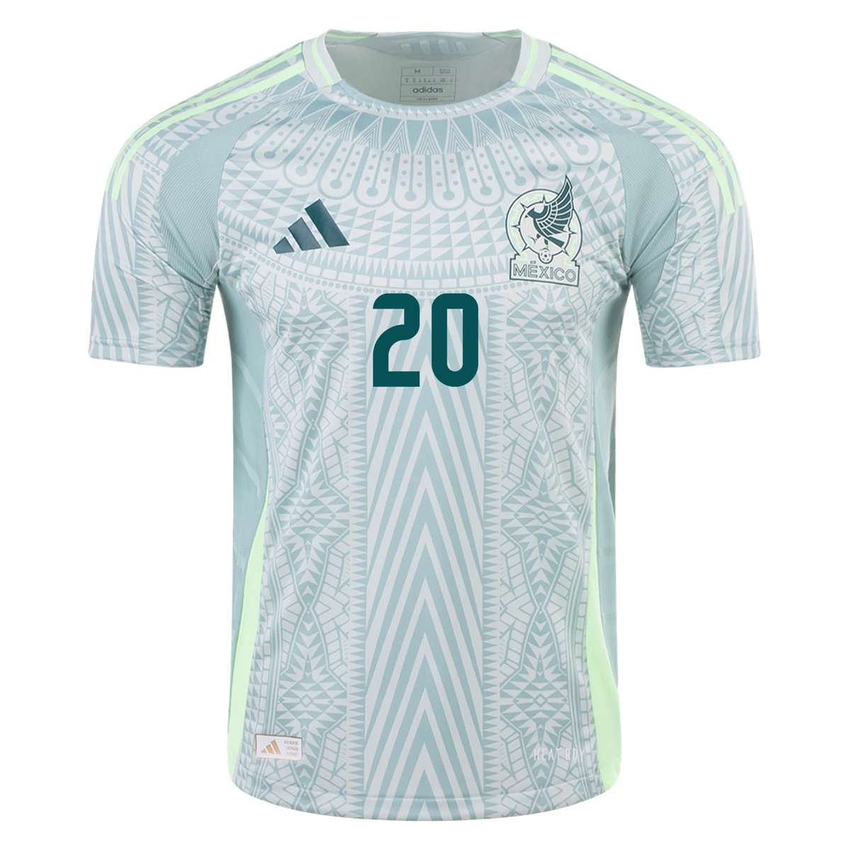 adidas Mens Mexico Authentic Henry Martín Away Jersey 24/25 (Linen Gre ...