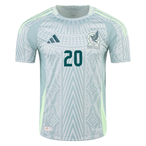 adidas Mens Mexico Authentic Henry Martín Away Jersey 24/25 (Linen Green)