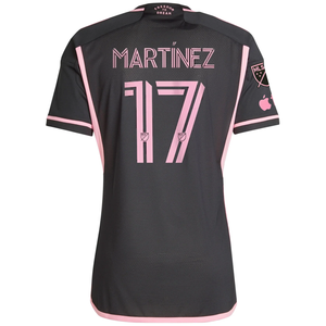 adidas Inter Miami Authentic Josef Martinez Royal Caribbean Away Jersey w/ MLS + Apple TV Patches 23/24 (Black/Bliss Pink)