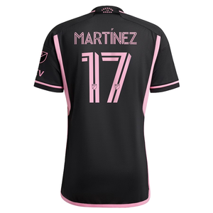 adidas Inter Miami Josef Martínez Authentic Player Version Away Jersey 23/24 w/ MLS Patches (Black/Pink)