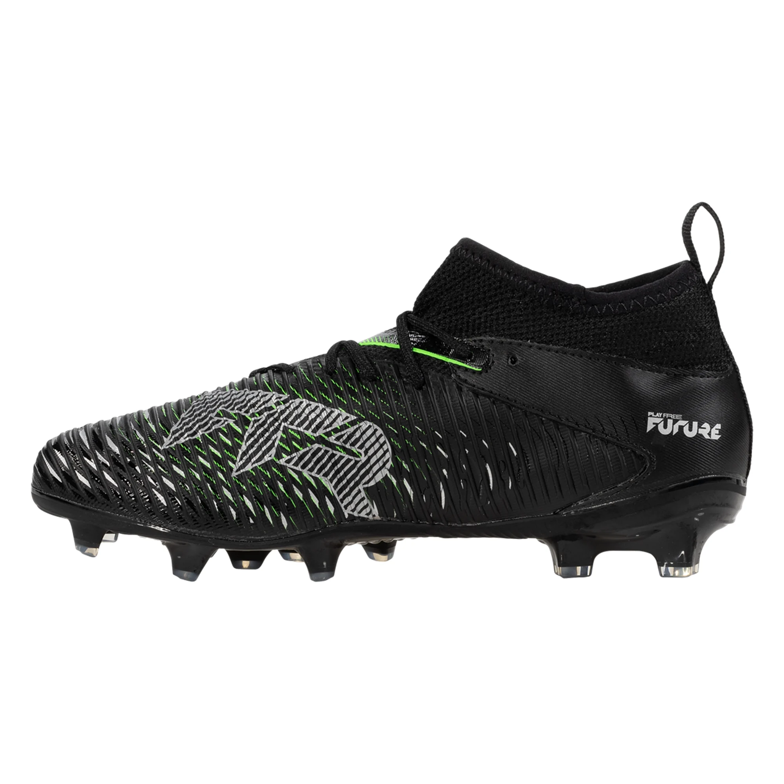 Puma Future 8 Match FG/AG Soccer Cleats (Black/Cool Grey)