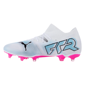 Puma Future 7 Match FG/AG Soccer Cleats (Puma White/Poison Pink)