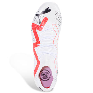 Puma Future Match FG/MG Soccer Cleats (Puma White/Fire Orchid)