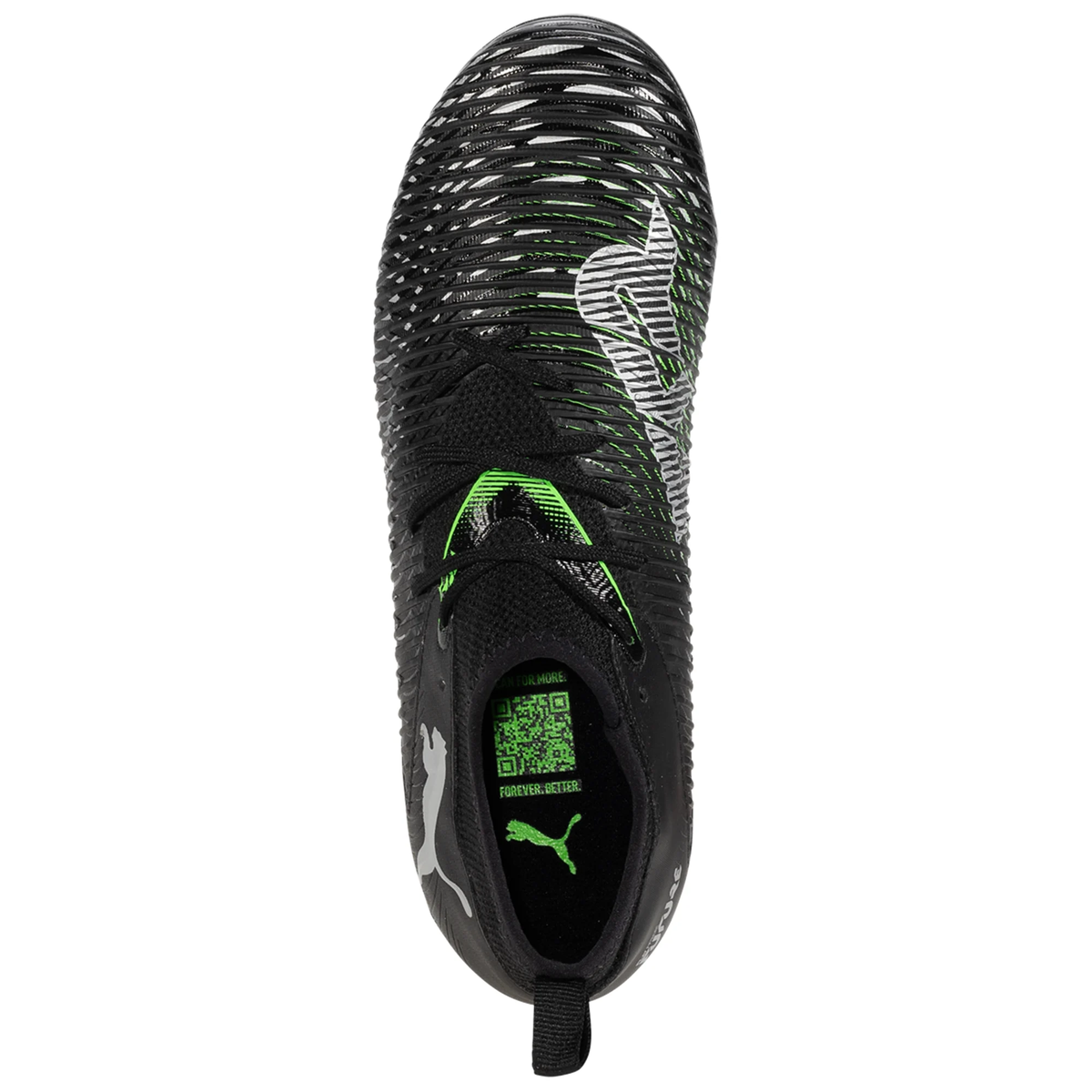 Puma Future 8 Match FG/AG Soccer Cleats (Black/Cool Grey)