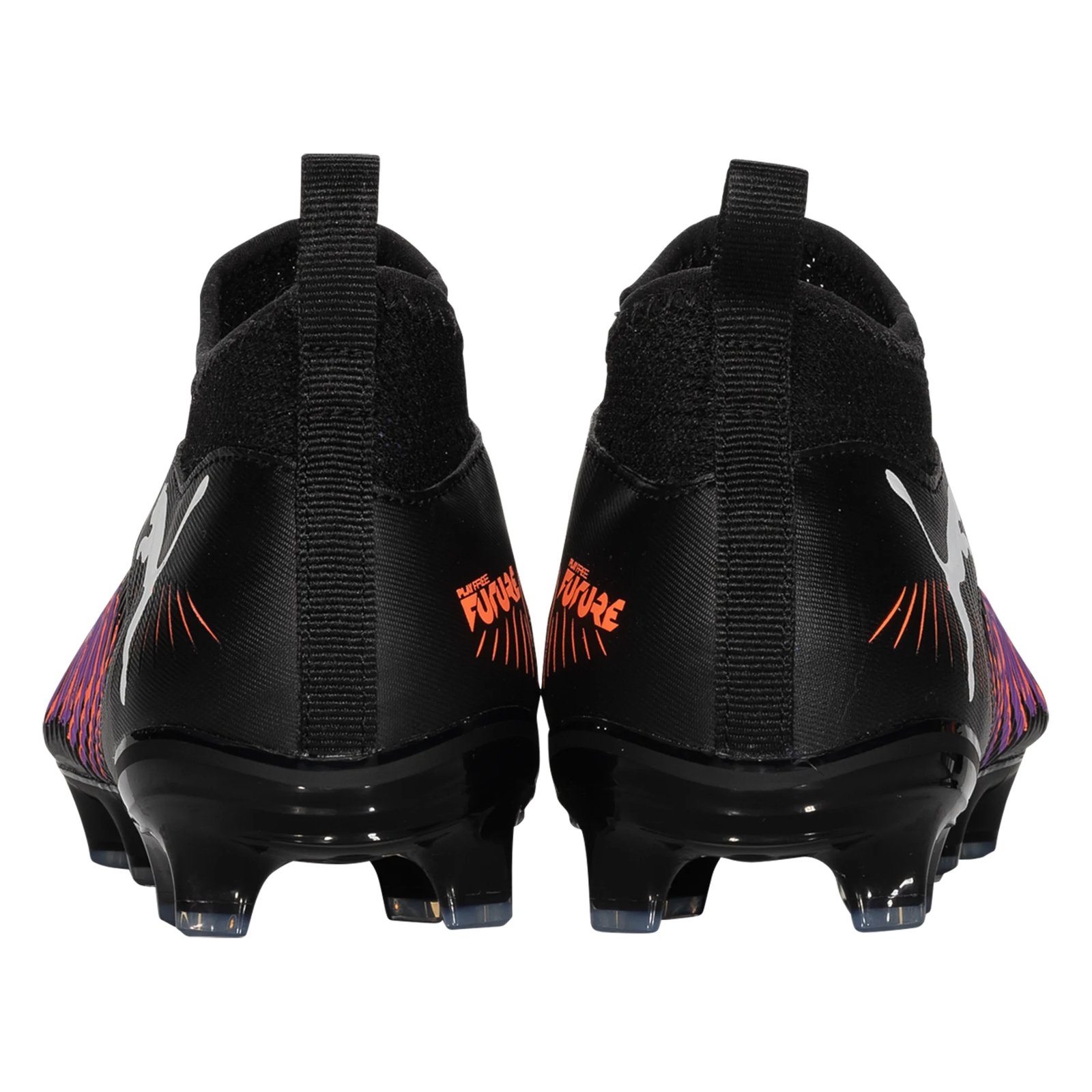 Puma Jr. Future 8 Match FG/AG Soccer Cleats (Black/Glowing Red)