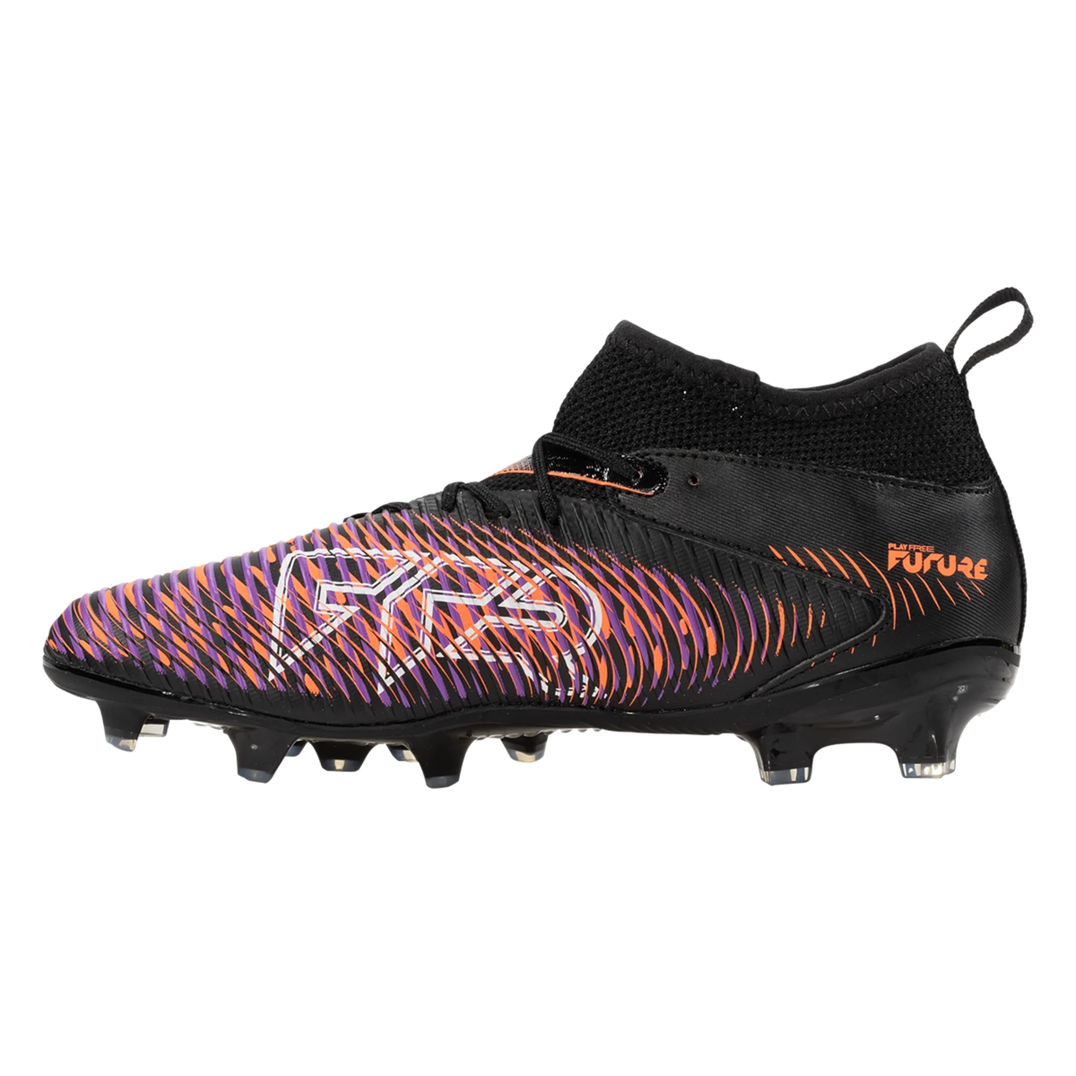 Puma Jr. Future 8 Match FG/AG Soccer Cleats (Black/Glowing Red)