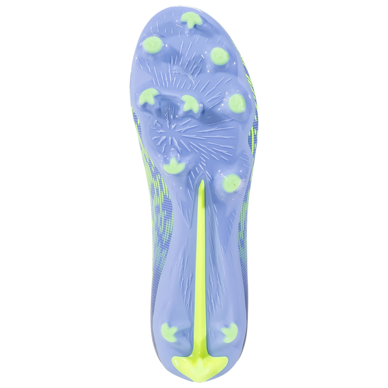 Puma Ultra 5 Match Chasing FG Soccer Cleats (Elektro Purple/Green Glare)