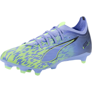 Puma Ultra 5 Match Chasing FG Soccer Cleats (Elektro Purple/Green Glare)