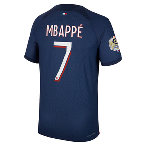 Nike Paris Saint-Germain Authentic Match Kylian Mbappe Home Jersey w/ Ligue 1 Champion Patch 23/24 (Midnight Navy)