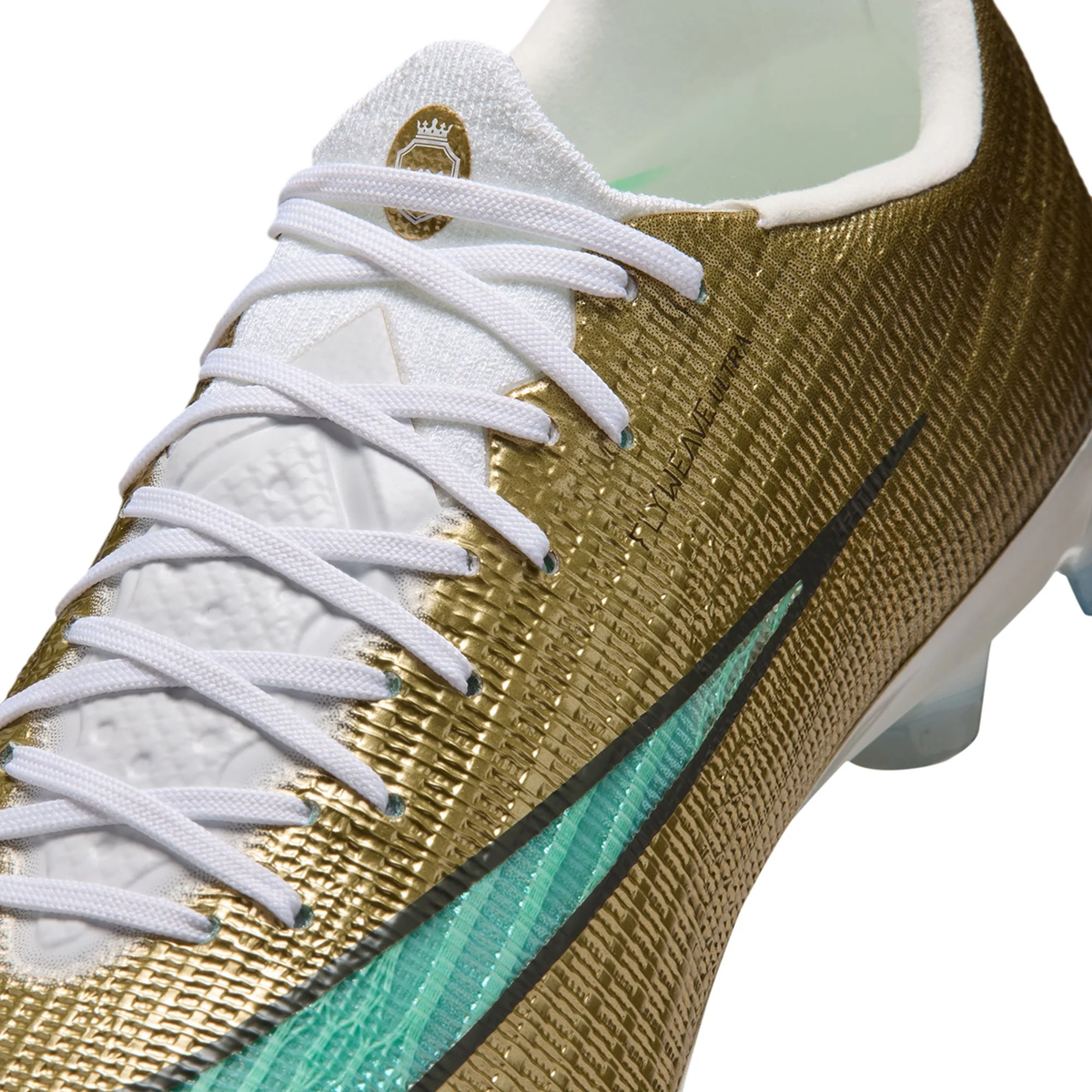 Nike Zoom Superfly 11 Elite KM FG Soccer Cleats (Metallic Gold/Green Glow)