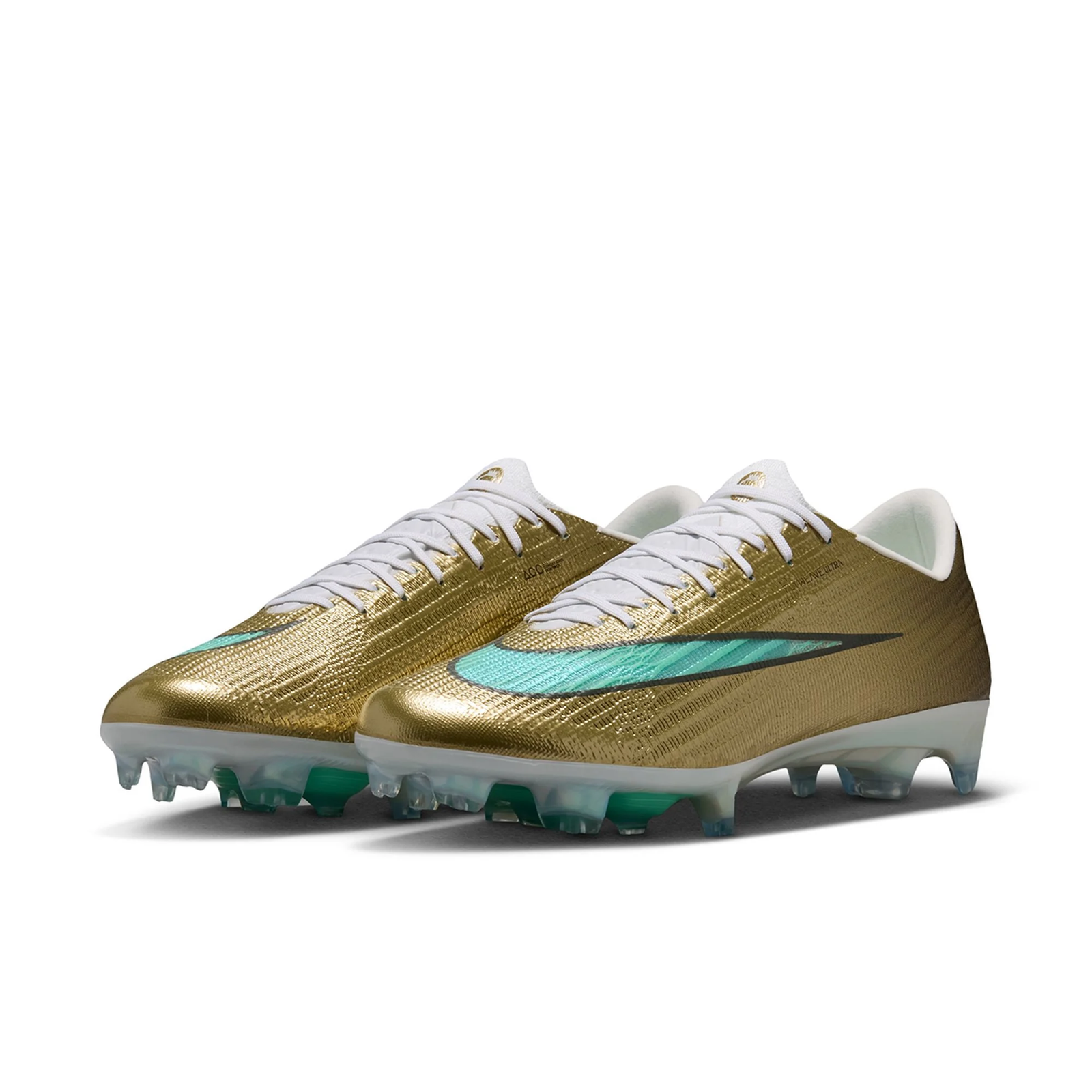 Nike Zoom Superfly 11 Elite KM FG Soccer Cleats (Metallic Gold/Green Glow)