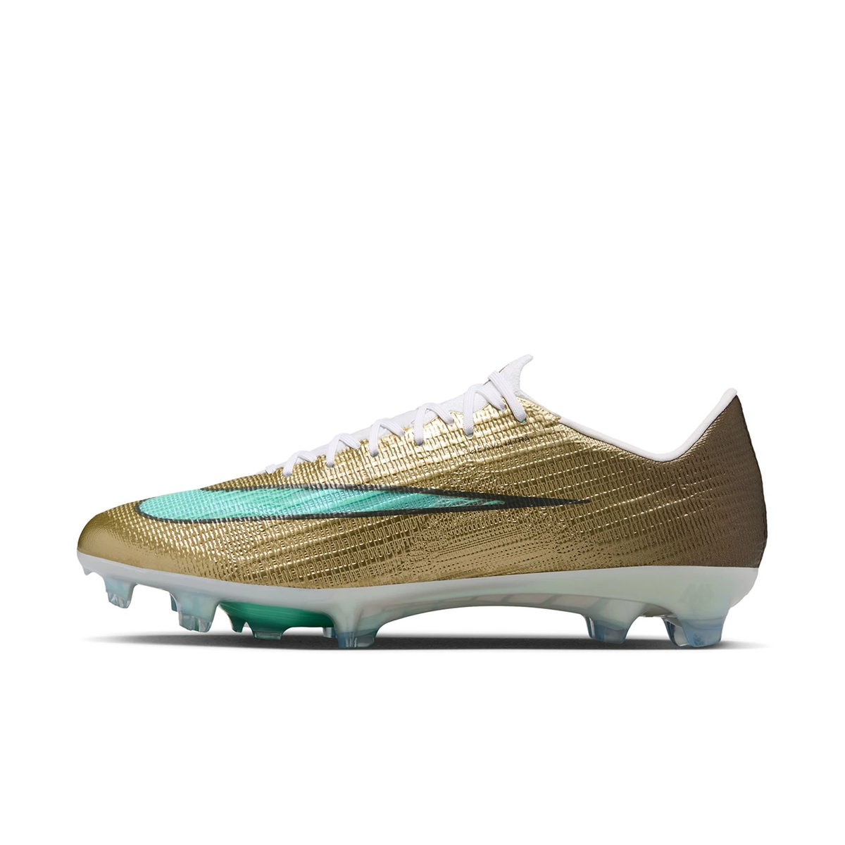 Nike Zoom Superfly 11 Elite KM FG Soccer Cleats (Metallic Gold/Green Glow)