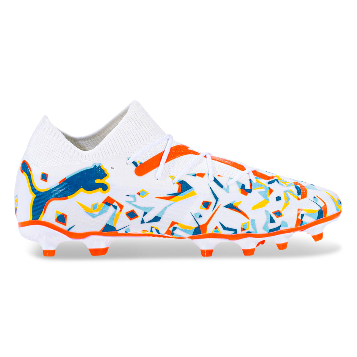 Puma Future 7 Match Creativity FG/AG Soccer Cleats (Puma White/Ocean Tropic)