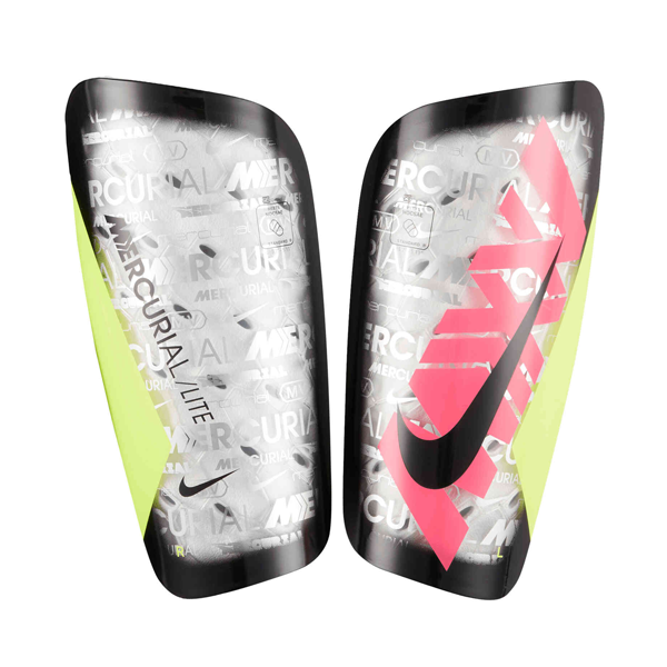 Nike Mercurial Lite 25 Shin Guard (Clear/Hyper Pink) Soccer Wearhouse