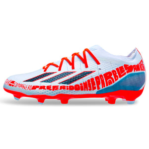 adidas Jr. X Speedportal Messi.1 Firm Ground Soccer Cleats (White/Solar Red)