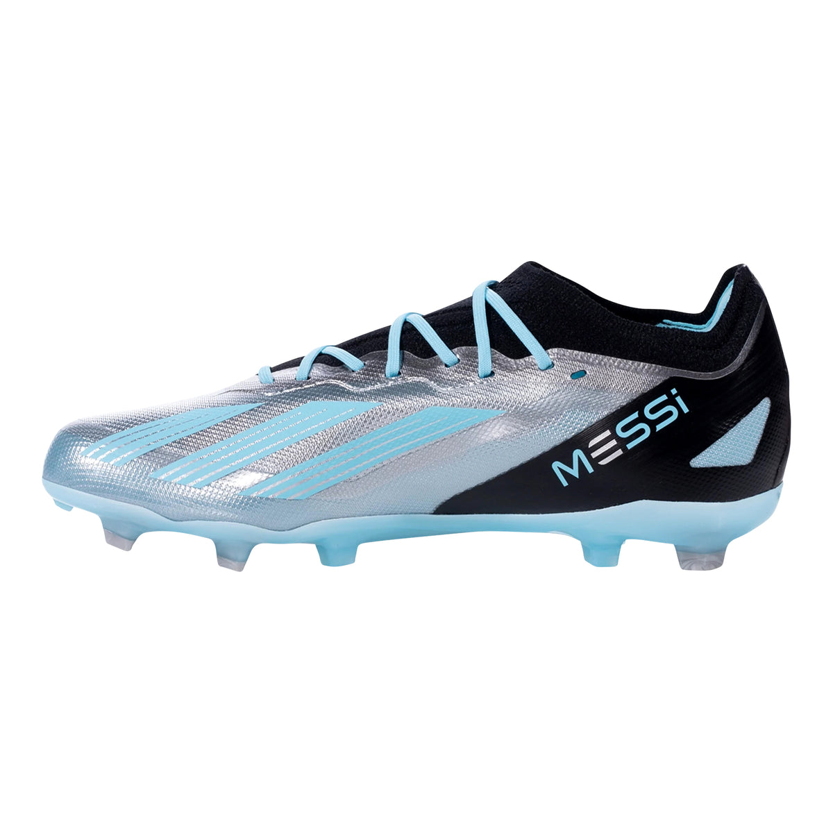 adidas Jr.X Crazyfast.1 Messi FG Soccer Cleats (Silver Metallic/Bliss ...