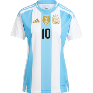 adidas Womens Argentina Lionel Messi Home Jersey 24/25 (White/Blue Burst)