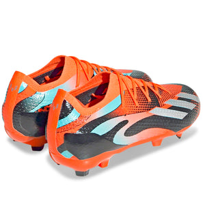 adidas Jr. X Speedportal Messi.1 Firm Ground Soccer Cleats (Team Solar Orange/Metallic Silver)