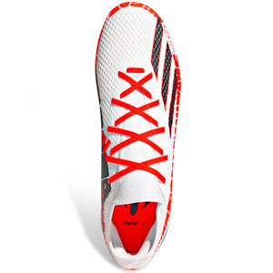 adidas X Speedportal Messi.3 Firm Ground Soccer Cleats (Core White/Solar Red)