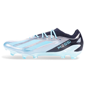 adidas X Crazyfast Messi.1 Firm Ground Soccer Cleats (Silver Metallic/Bliss Blue)