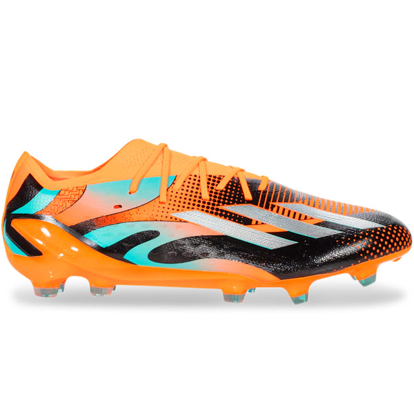 adidas X Speedportal Messi.1 Firm Ground Soccer Cleats Team Solar Ora Soccer Wearhouse