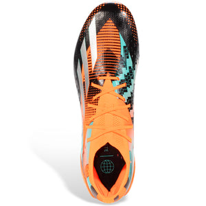 adidas X Speedportal Messi.1 Firm Ground Soccer Cleats (Team Solar Orange/Metallic Silver)