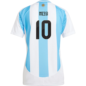 adidas Womens Argentina Lionel Messi Home Jersey 24/25 (White/Blue Burst)
