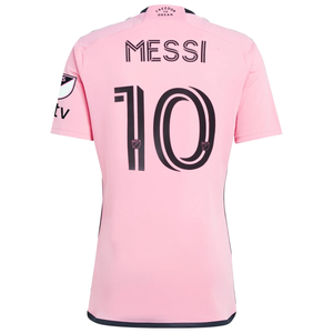adidas Inter Miami Lionel Messi Royal Caribbean Home Jersey w/ MLS + Apple TV Patches 24/25 (Easy Pink)