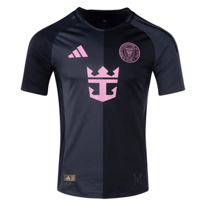 adidas Inter Miami Lionel Messi Authentic Name and Number Away Jersey 25/26 (Black/Pink)