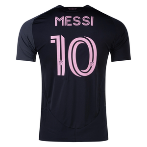 adidas Inter Miami Lionel Messi Authentic Name and Number Away Jersey 25/26 (Black/Pink)