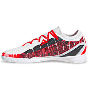 adidas X Speedportal Messi.3 Indoor Soccer Shoes (White/Solar Red)